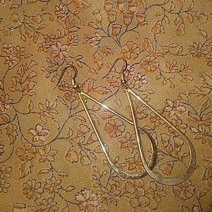 Silver teardrop earrings